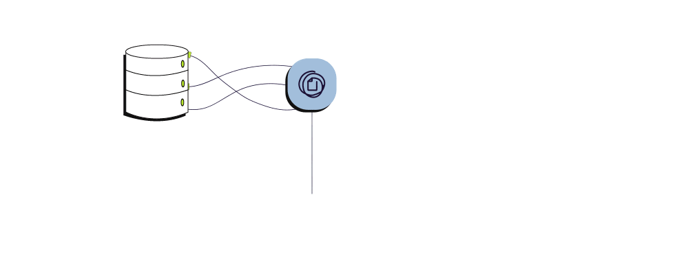 Hero image showing the flow of data from various sources to the Enrich platform
