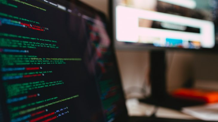 financial technology coding desktop