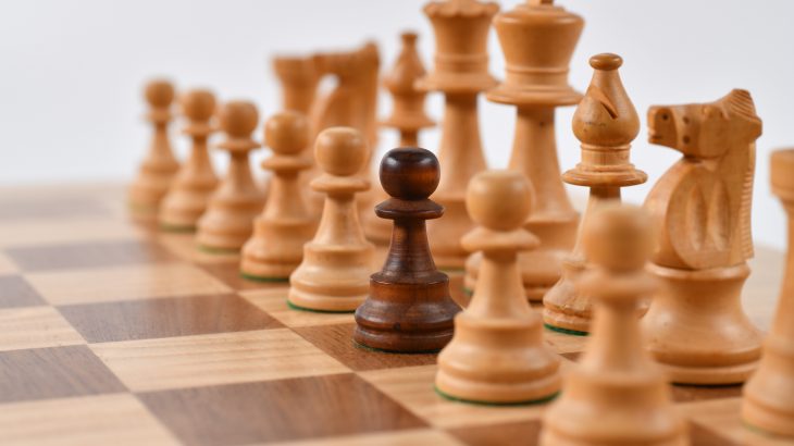 Anomaly detection header image: chess board