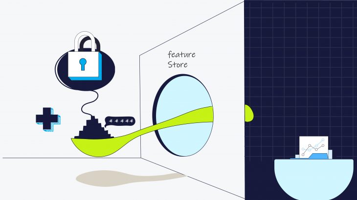 Security in machine learning through feature stores