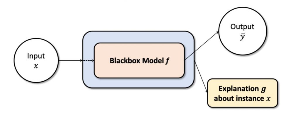 High-level illustration of locally explainable models